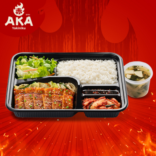 AKA80033341 ชุดหมูสามชั้นสไปซี่โกชูจัง